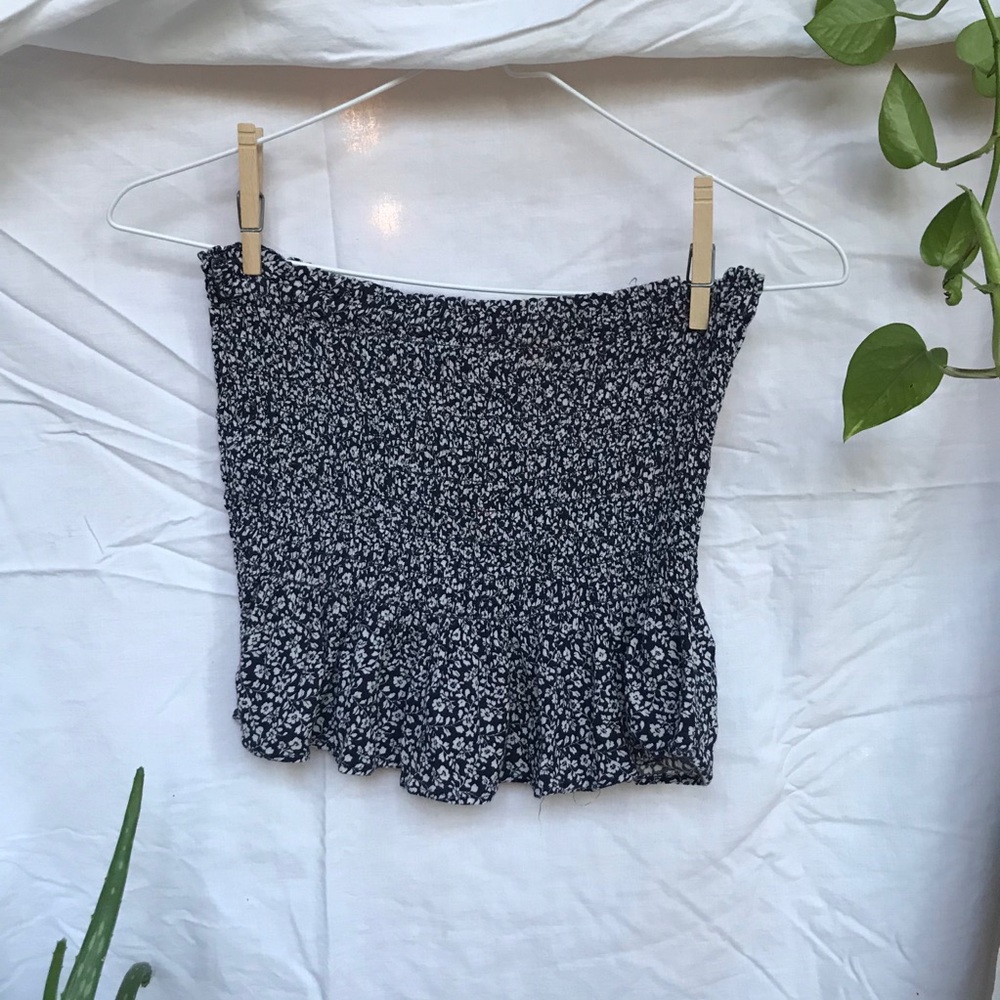 American Eagle floral tube top